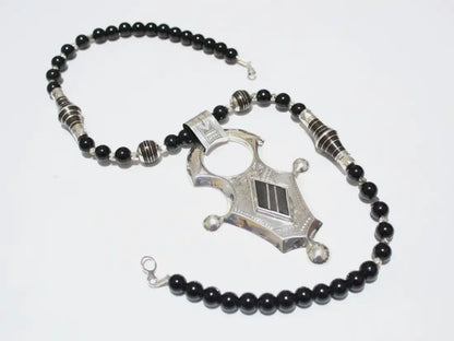 Indulge in Timeless Elegance: Handmade Tuareg Fine Silver Necklace - Artisan Craftsmanship Meets African Moroccan Berber Charm in Exquisite BOHO Jewelry